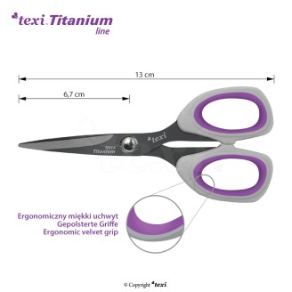 TEXI TITANIUM Ti514 5 1/4" (13 cm) Ψαλίδι