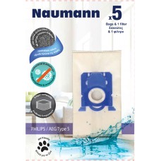 Naumann Philips - AEG Type s Σακούλες Σκούπας με Φίλτρο ενεργού Άνθρακα