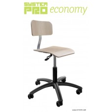 SYSTEM PRO ECONOMY Eco4 Βιομηχανική περιστροφική καρέκλα σε ρόδες